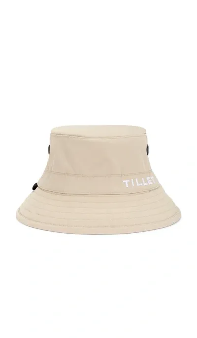 Tilley Golf Bucket Hat In Light Tan