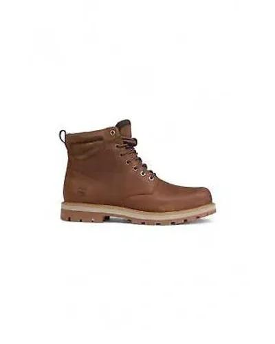 Pre-owned Timberland Bradshaw Wheat Leather Waterproof Boots - Brown -size 44 In Braun