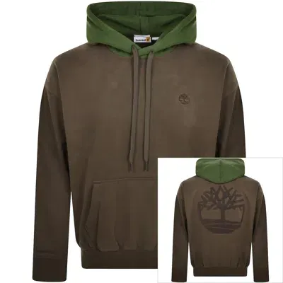 Timberland Heavy Boucle Logo Hoodie Brown