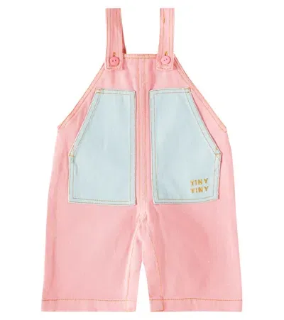 Tinycottons Baby Colorblock Cotton Overall In Multicoloured