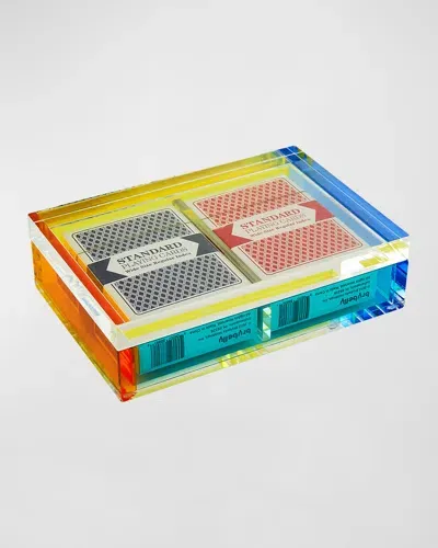 Tizo Acrylic Card Box In Multicolor