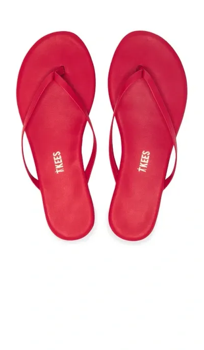 Tkees Solids Flip Flop In Red