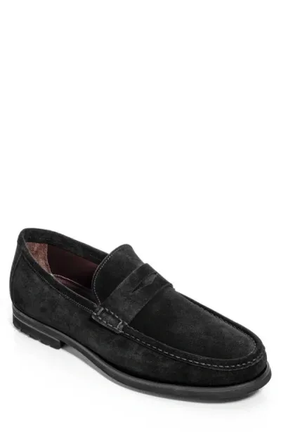 To Boot New York Belfast Lugged Penny Loafer In Black