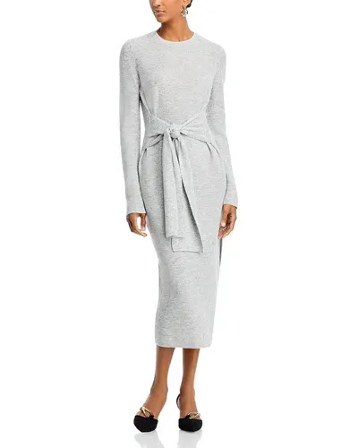 Toccin Blakely Tie Front Dress In Heather Grey