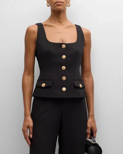 Toccin Georgia Scoop-neck Vest In Jet