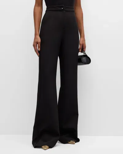 Toccin Valentina Side Stripe Wide-leg Pants In Jet