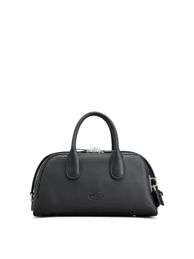 Tod's Darsena Small Leather Handbag In Negro