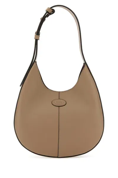 Tod's Mud Leather Mini Di Bag Shoulder Bag In Brown