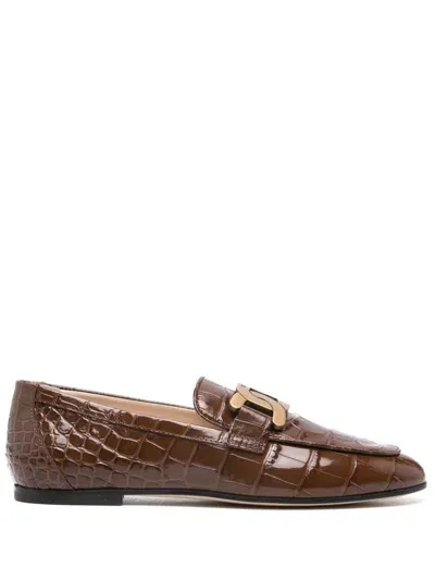 Tod's Kate Loafers In Brown