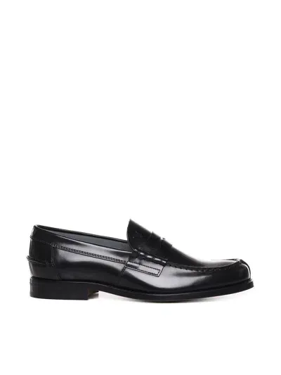 Tod's Leather Moccasin In Black