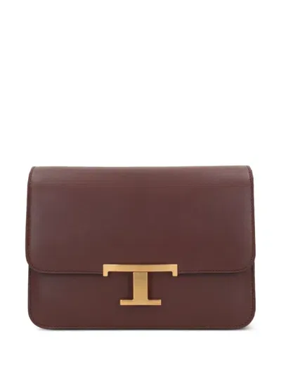 Tod's Mini T Timeless Crossbody Bag In Red