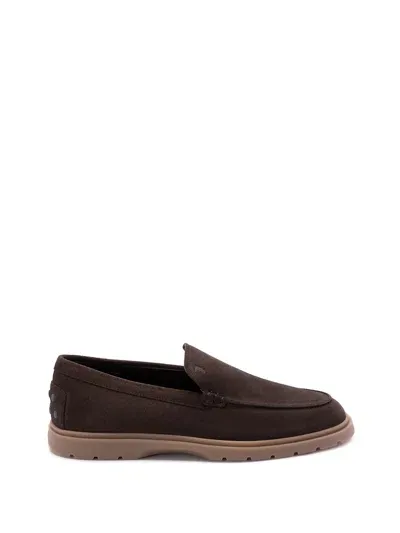 Tod's Slipper Loafers In Brown