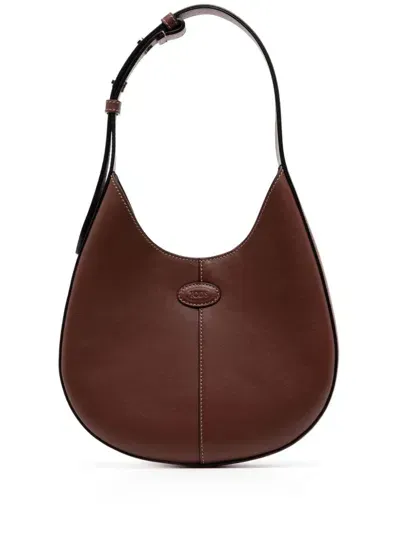 Tod's Small Di Leather Shoulder Bag In Brown