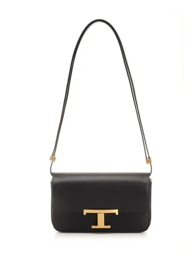 Tod's T Micro Crossbody Bag In Black