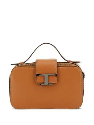 Tod's T Timeless Shoulder Bag In Brown