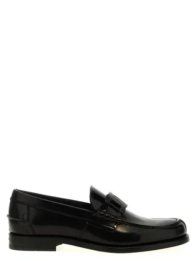 Tod's Chain Loafers In Black