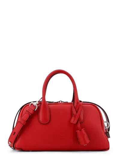 Tod's Darsena Small Top Handle Bag In Red