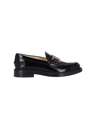 Tod's Flat Shoes In Black