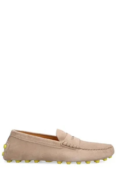 Tod's Gommino Slip In Beige