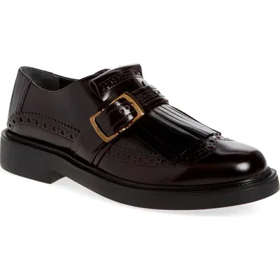 Tod's Kiltie Fringe Loafer In Mosto