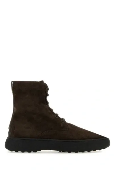 Tod's Winter Ankle Boots In Brown