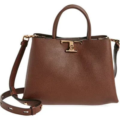 Tod's T Timeless Tote Bag In Brown