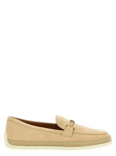 Tod's Suede Loafers In Brown