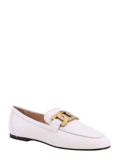 Tod's Flat Shoes In White