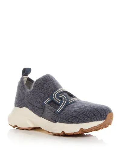 Tod's Kate Slip-on Sneakers In Fabric In Blue