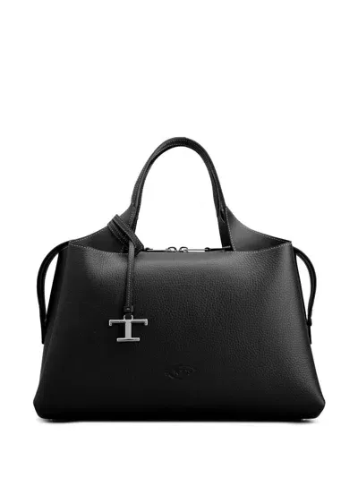 Tod's Borsa A Spalla Con Applicazione In Nero