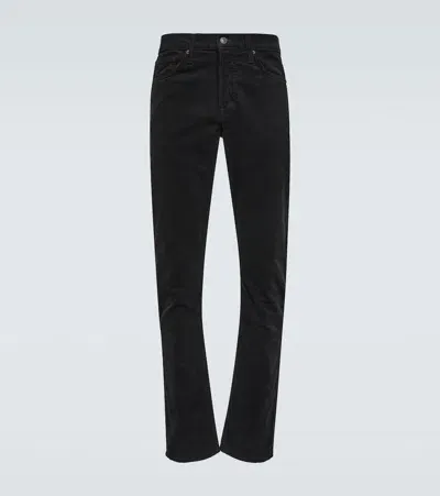 Tom Ford 12 Waves Corduroy Skinny Jeans In Black