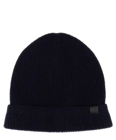 Tom Ford Beanie In Blue