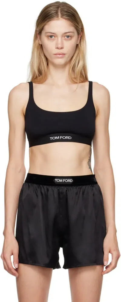 Tom Ford Black Signature Bra In Lb999 Black