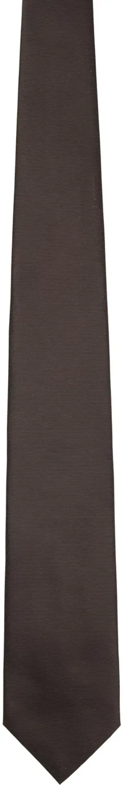 Tom Ford Brown Solid Twill Tie In Pine Cone