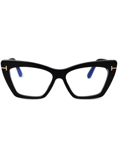 Tom Ford Cat-eye Glasses In Black