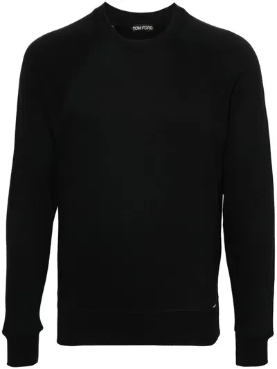 Tom Ford Crew-neck Jumper In Black