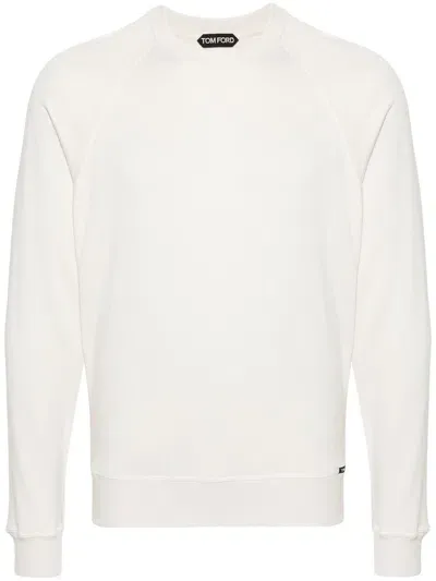 Tom Ford Crew-neck Jumper In White