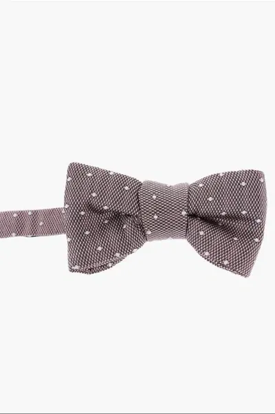 Tom Ford Dot Motif Bow-tie In Black