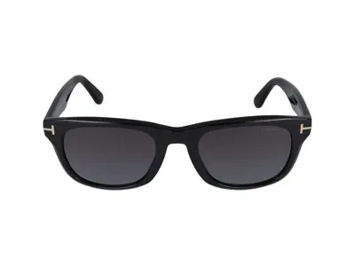 Tom Ford Eyewear In Glossy Black/smoke Grad