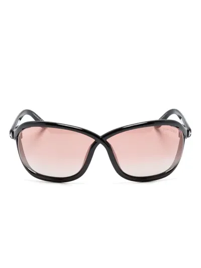 Tom Ford Fernanda Butterfly-frame Sunglasses In Black