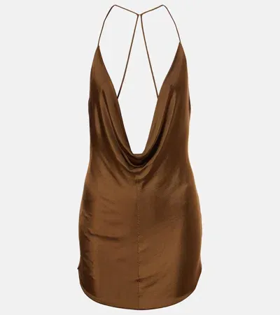 Tom Ford Jersey Tank Top In Brown