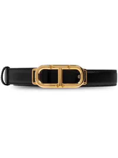 Tom Ford Leather Belt In Black