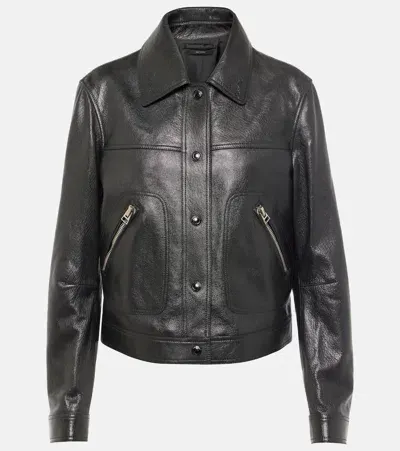 Tom Ford Lederjacke In Schwarz