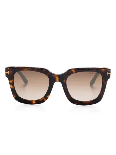 Tom Ford Leigh Sunglasses In Brown