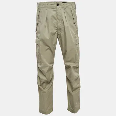 Pre-owned Tom Ford Light Green Cotton Cargo Pants M