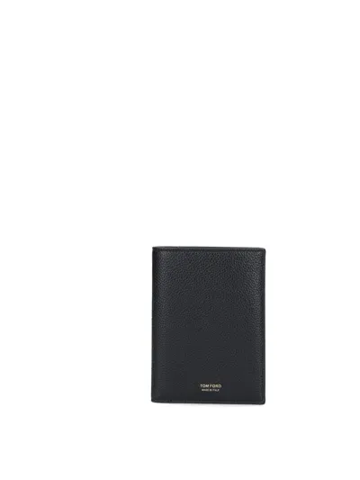 Tom Ford Logo Card Holder In Black