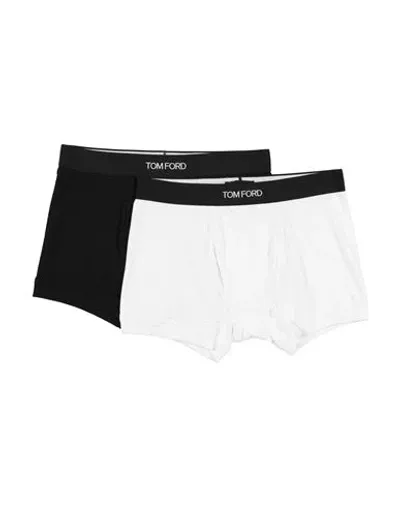 Tom Ford Man Boxer White Size S Cotton, Elastane In Weiss