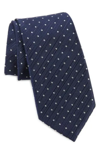 Tom Ford Mogador Polka Dot Mulberry Silk Tie In Blue