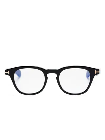 Tom Ford Brille Im Panto-design In Schwarz