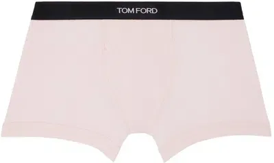 Tom Ford Pink Cotton Boxer Briefs In Soft Pink